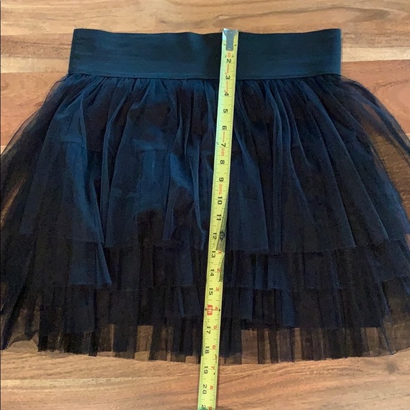 Black Ruffle Layered Tulle Skirt - Picture 5 of 6